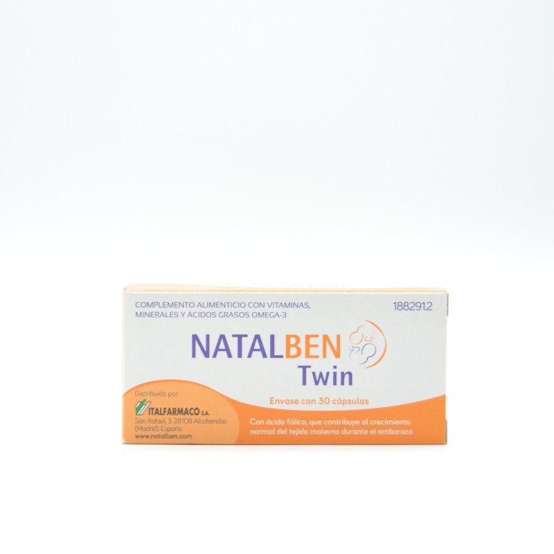 NATALBEN TWIN 30 CAPSULAS Gestación y embarazo