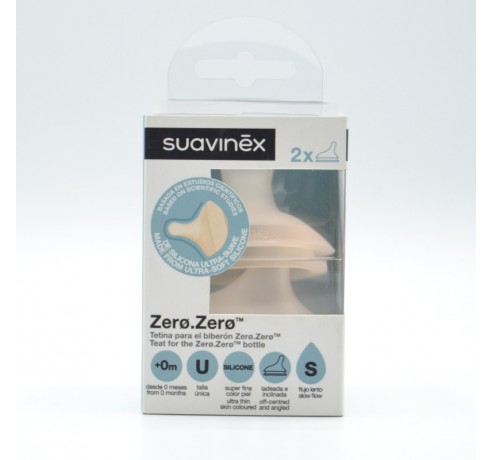 TETINA SUAVINEX ZERO SILICONA ANTICOLICO FLUJO S Biberones y tetinas