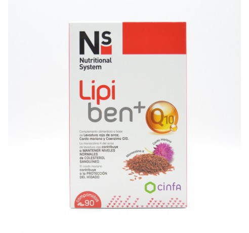 NS LIPIBEN+ Q10 90 COMPRIMIDOS Salud cardiovascular