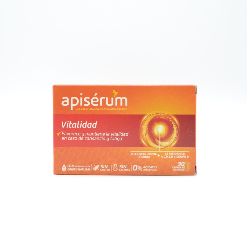 APISERUM VITALIDAD 30 CAPSULAS BLANDAS Complejos multivitamínicos APISERUM VITALIDAD 30 CAPSULAS BLANDAS Complejos multivitamínicos