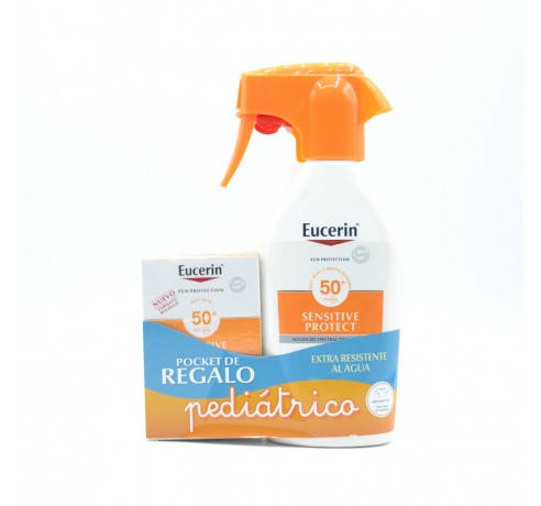 EUCERIN SOLAR PEDIATRICO PISTOLA 50+ 300 ML + 50ML REGALO Infantil