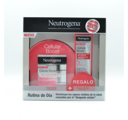 NEUTROGENA CELLULAR BOOST CREMA DE DIA ANTI-EDAD 50 ML + CONTORNO REGALO Antiedad