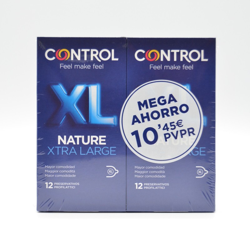 PRESERVATIVOS CONTROL NATURE XL PACK 12+12 U Preservativos