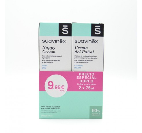 SUAVINEX CREMA PAÑAL DUPLO 75 ML+75 ML Cuidado del culete