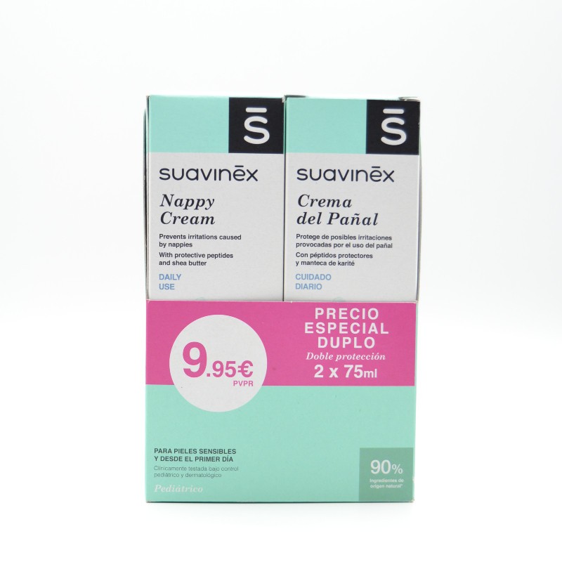 SUAVINEX CREMA PAÑAL DUPLO 75 ML+75 ML Cuidado del culete