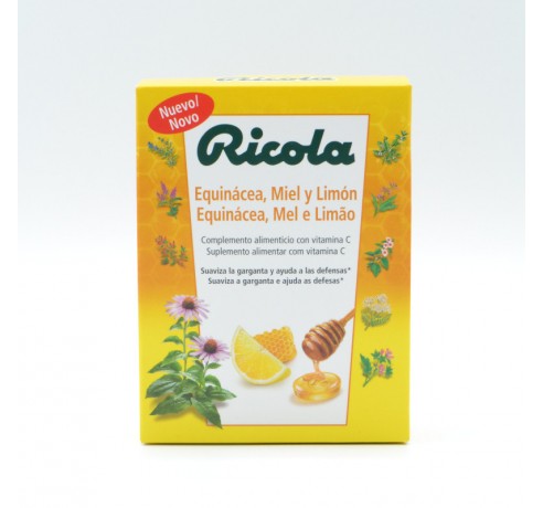 RICOLA CARAMELOS EQUINACEA MIEL Y LIMON 50 G Caramelos y chicles