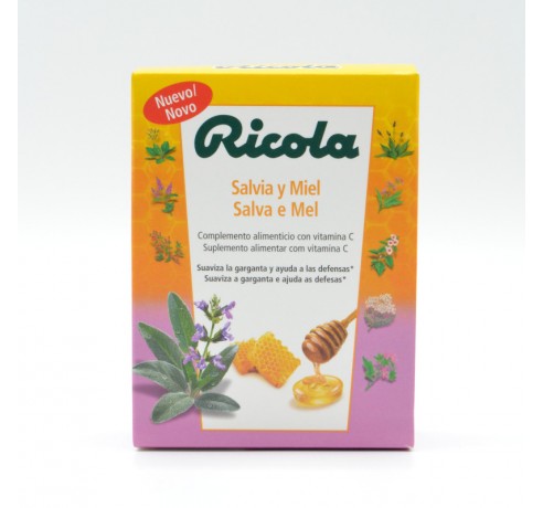 RICOLA CARAMELOS SALVIA Y MIEL 50 G Caramelos y chicles