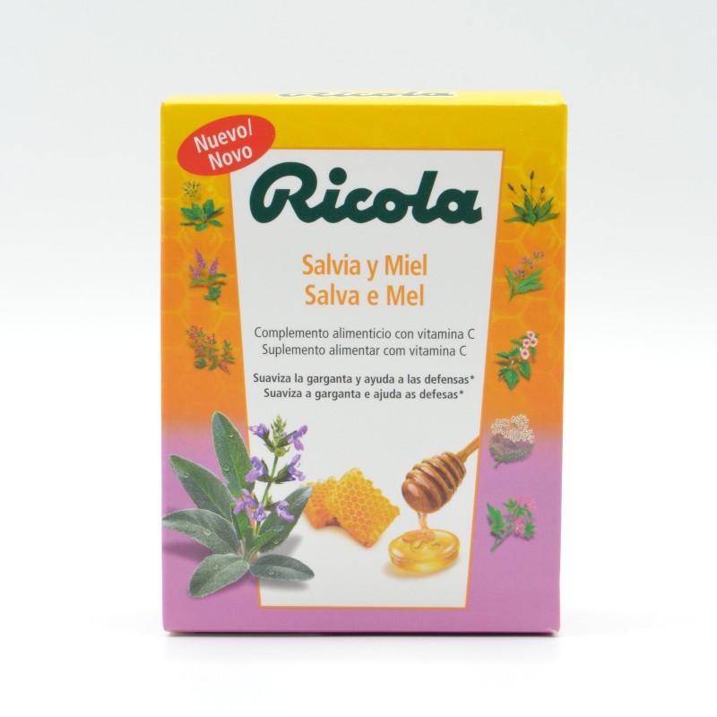 RICOLA CARAMELOS SALVIA Y MIEL 50 G Caramelos y chicles