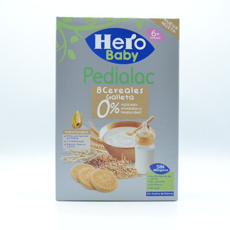 PEDIALAC PAPILLA 0% 8 CEREALES CON GALLETAS Papillas y snacks