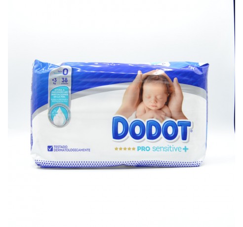 PAÑAL DODOT PROSENSITIVE T/0 3 KG 38 U Pañales y toallitas