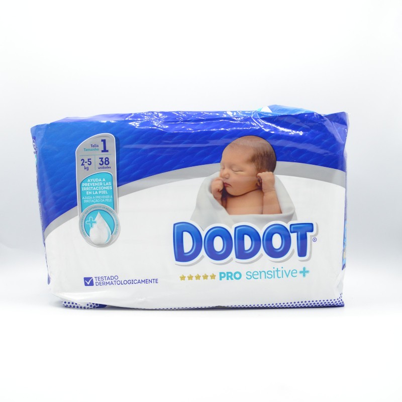 PAÑAL DODOT PROSENSITIVE T/1 2-5 KG 38 U Pañales y toallitas