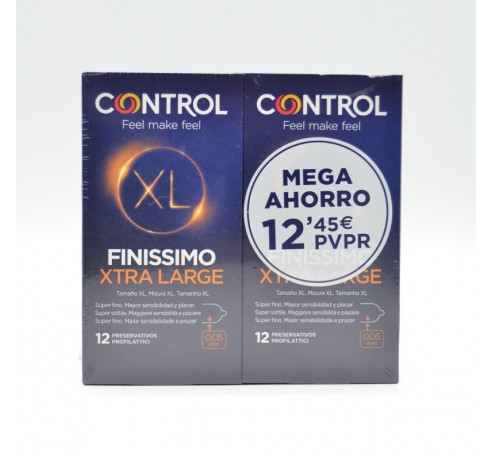 PRESERVATIVOS CONTROL XL FINISSIMO 12+12 UDS Preservativos