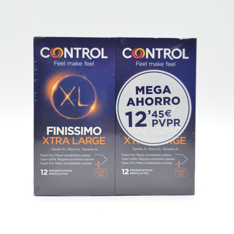 PRESERVATIVOS CONTROL XL FINISSIMO 12+12 UDS Preservativos