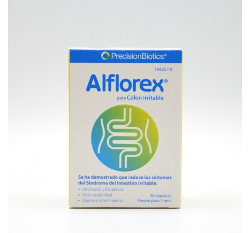 ALFLOREX PARA COLON IRRITABLE 30 CAPSULAS Probióticos y sueros de rehidratación