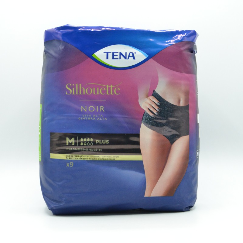 TENA SILHOUETTE NEGRO CINT. ALTA T/M 9UI Cuidado del adulto