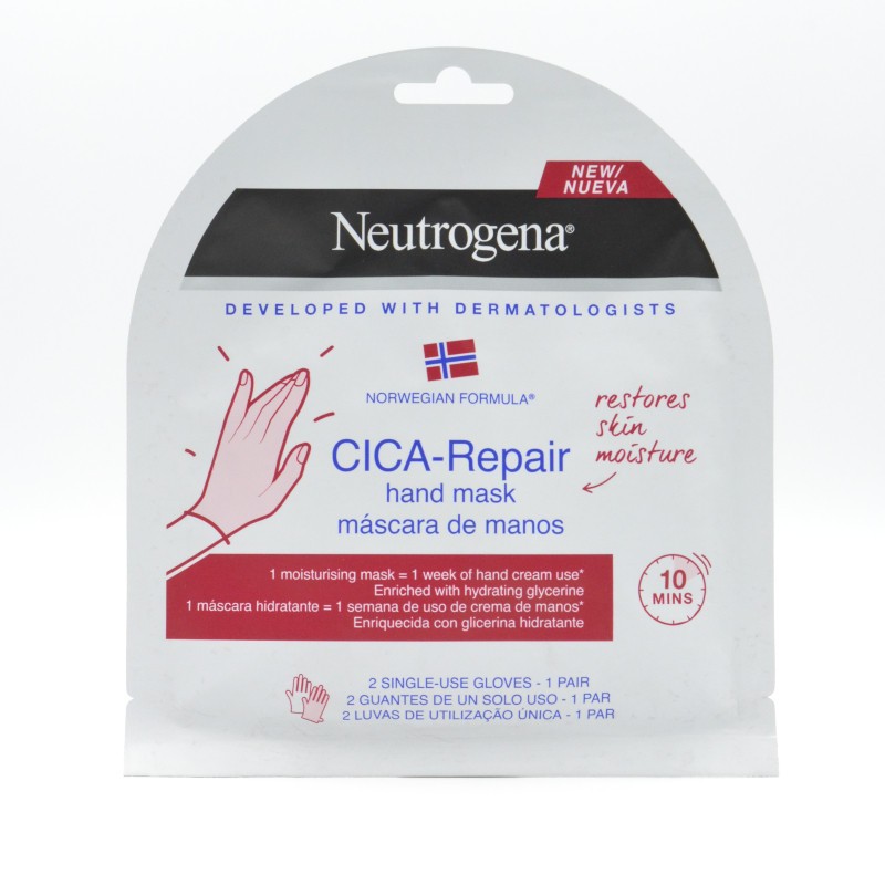 NEUTROGENA MANOS MASCARA CICAREPAIR 1 PAR Hidratación