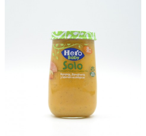 HERO BABY SOLO PATATAS ZANAHORIA Y SALMON 190 G Potitos