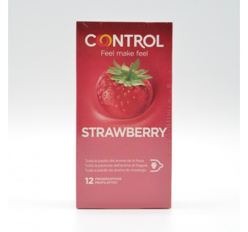 PRESERVATIVOS CONTROL STRAWBERRY 12 U Preservativos