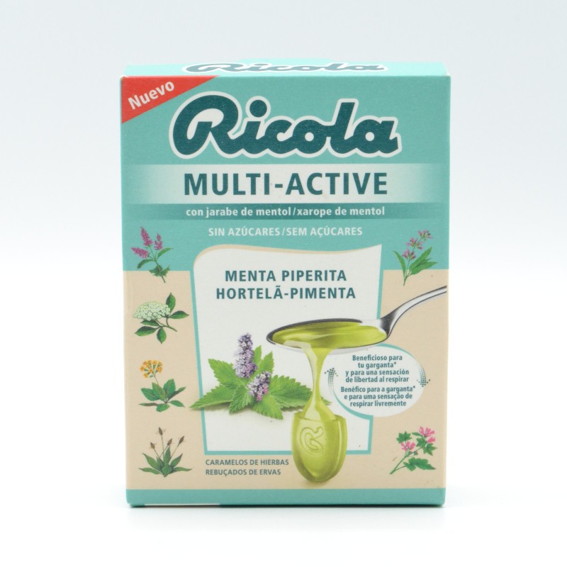 RICOLA MULTI-ACTIV MENTA PIPERITA 51 G Caramelos y chicles