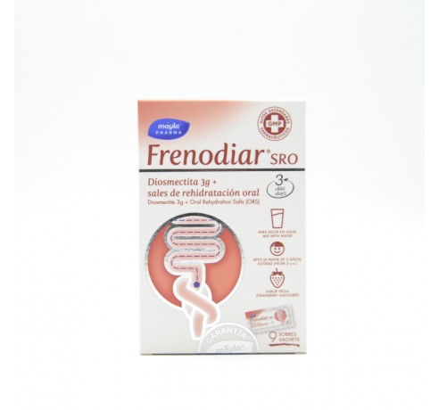 FRENODIAR SRO 9 SOBRES Probióticos y sueros de rehidratación