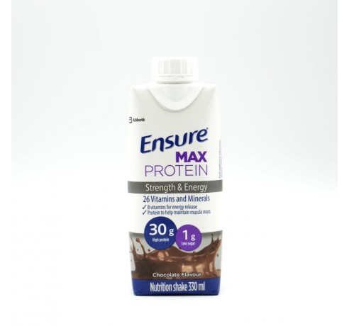 ENSURE MAX PROTEIN CHOCOLATE 330 ML Rendimiento y recuperación