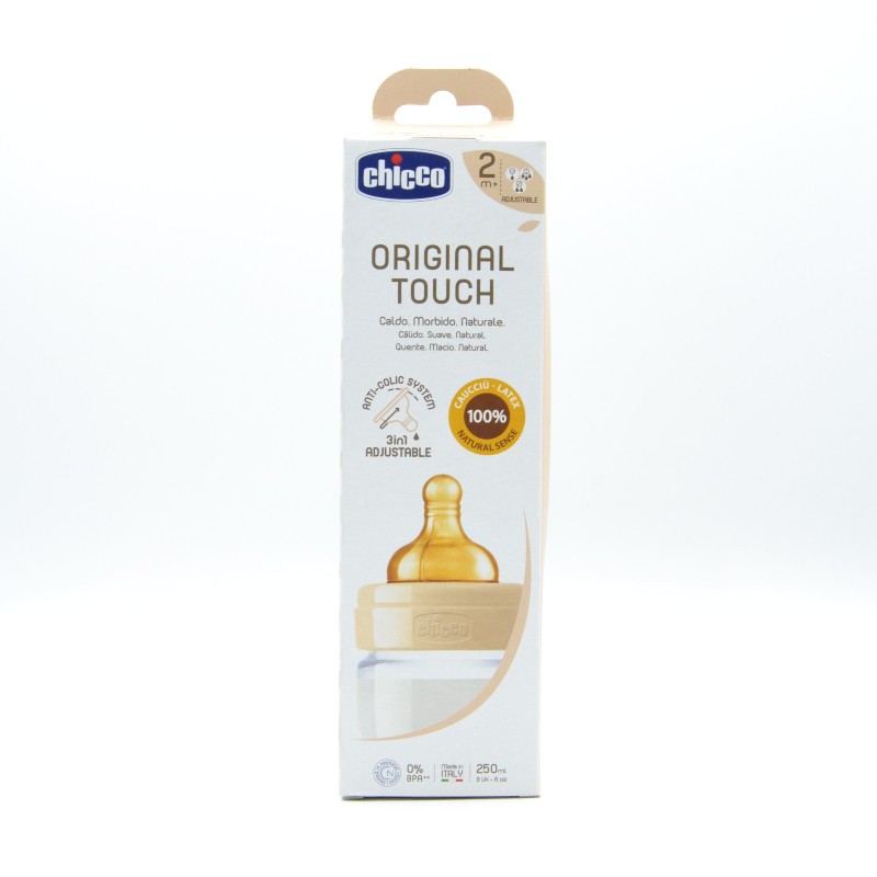 BIBERON CHICCO OT CAUCHO +2M 250 M Biberones y tetinas