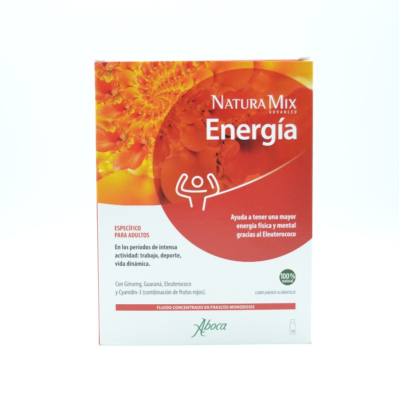 NATURA MIX ADVANCED ENERGIA 10 FRASCOS MONODOSIS Energía y vitalidad