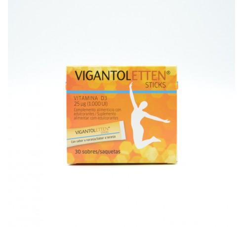 VIGANTOLETTEN 30 STICKS SABOR NARANJA Energía y vitalidad