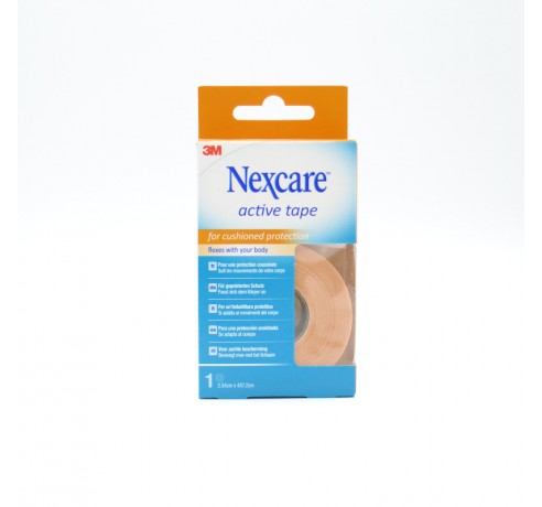 NEXCARE ACTIVE TAPE 2.54 CM X 457.2 CM 1 CINTA Cintas Kinesiológicas