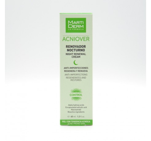 MARTIDERM ACNIOVER RENOVADOR NOCTURNO 40 ML Acné