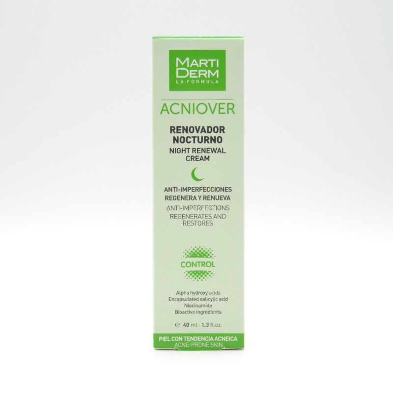 MARTIDERM ACNIOVER RENOVADOR NOCTURNO 40 ML Acné MARTIDERM ACNIOVER RENOVADOR NOCTURNO 40 ML Acné