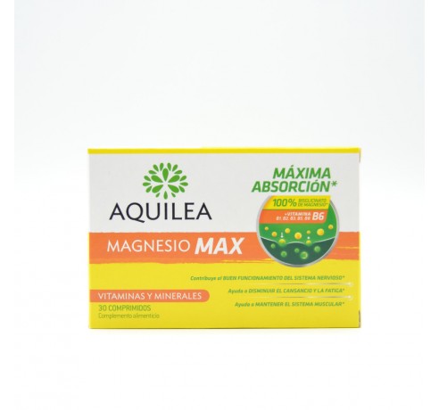 AQUILEA MAGNESIO MAX 30 COMP Energía y vitalidad