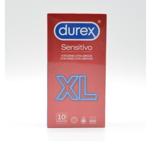 PRESERVATIVOS DUREX SENSITIVO XL 10 U Preservativos