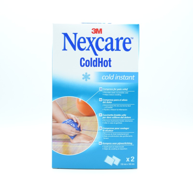 NEXCARE FRIO INSTANTANEO 2 BOLSAS 15 X 18 CM Terapia frío/calor