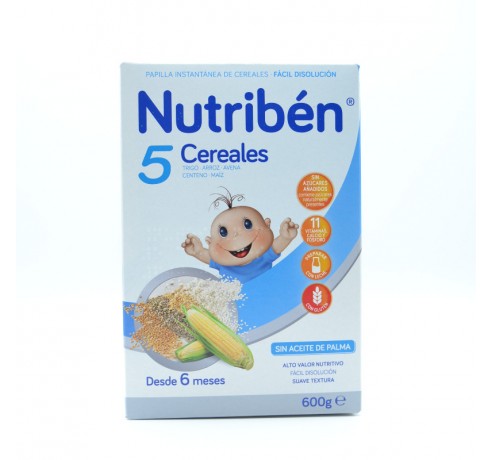 NB PAPILLA 5 CEREALES 600 GR. Papillas y snacks