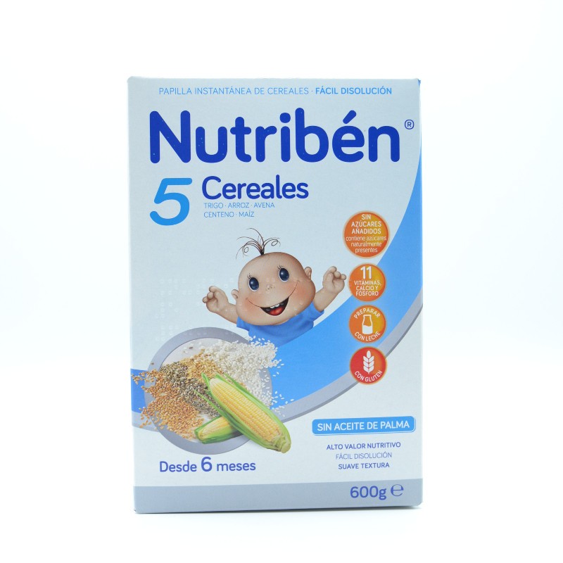 NB PAPILLA 5 CEREALES 600 GR. Papillas y snacks