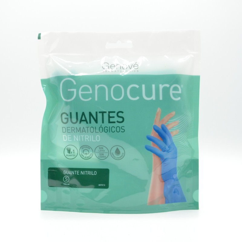 GUANTES DERMATOLOGICOS NITRILO T/S 2U. Guantes