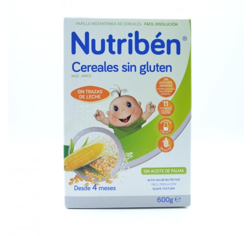 NB PAPILLA CEREALES S/GLUTEN 600 G Papillas y snacks