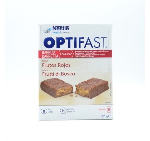 OPTIFAST BARRITAS FRUTOS ROJOS 6 U Complementos