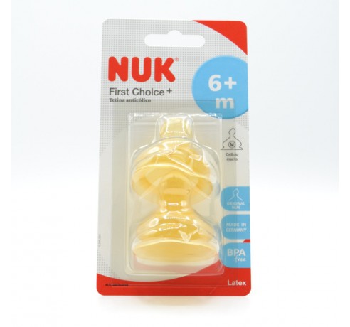 TETINA NUK LATEX 2U +6M M Biberones y tetinas