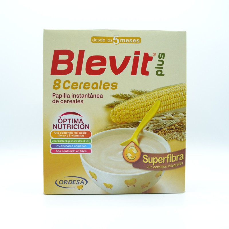 BLEVIT PLUS SP FIBRA 8 CEREALES 600 GR Papillas y snacks