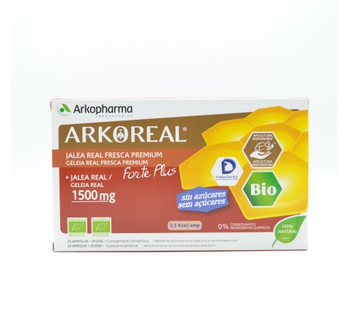 ARKO JALEA REAL 1500 MG FORTE PLUS 20 AMPOLLAS Defensas