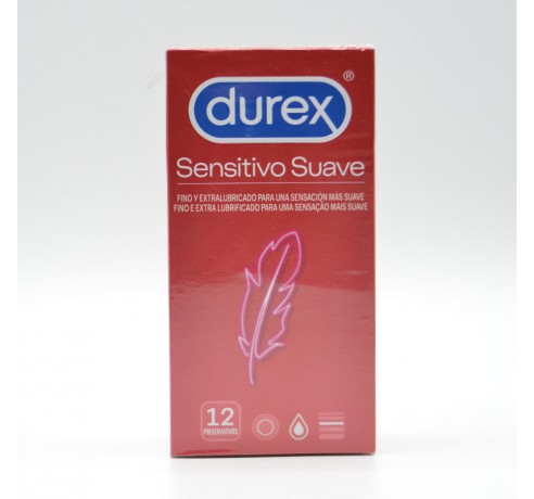 PRESERVATIVOS DUREX SENSITIVO SUAVE 12 U Preservativos