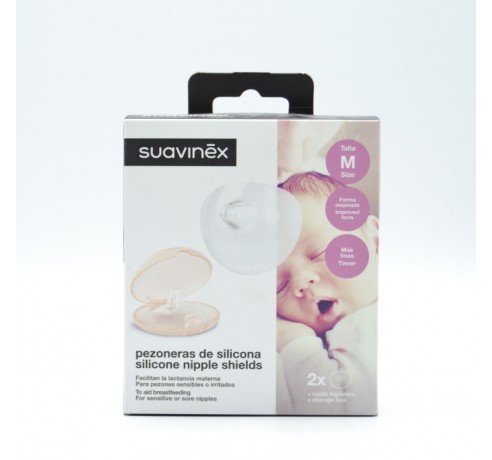 SUAVINEX PEZONERA SILICONA TALLA M 2UD Lactancia