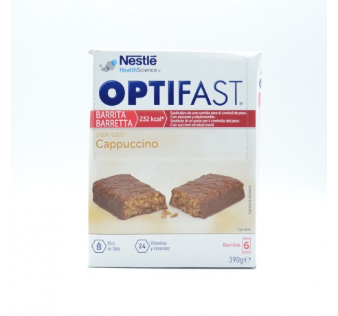 OPTIFAST BARRITAS CAPUCHINO 6 U Complementos