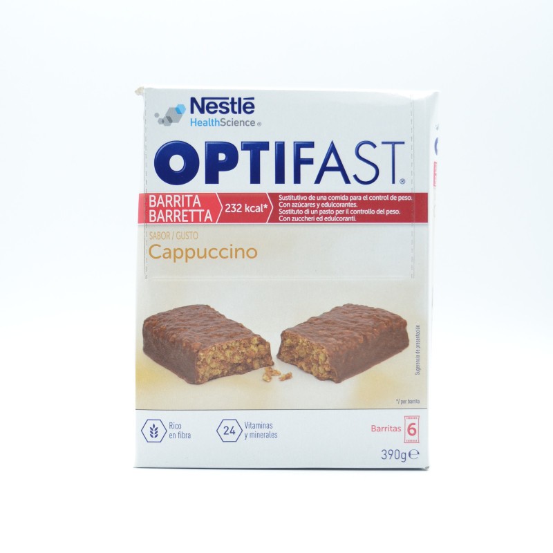 OPTIFAST BARRITAS CAPUCHINO 6 U Complementos