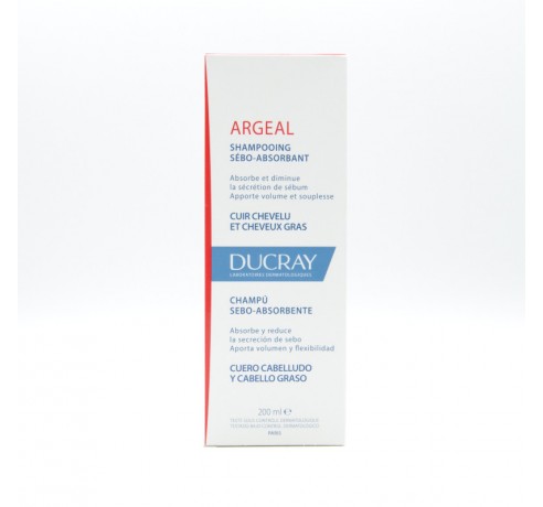 DUCRAY CHAMPU ARGEAL GRASO FRECUENTE 200 ML Pelo graso