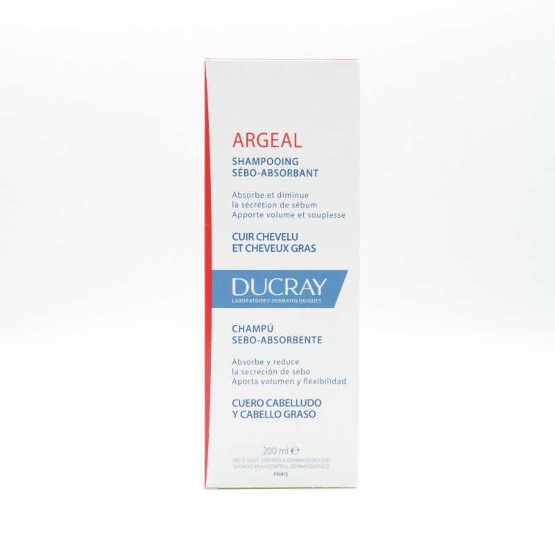 DUCRAY CHAMPU ARGEAL GRASO FRECUENTE 200 ML Pelo graso