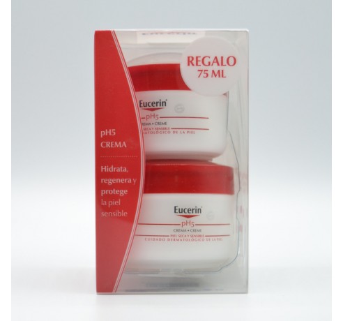 EUCERIN CREMA 75 ML + 75 ML REGALO Hidratación