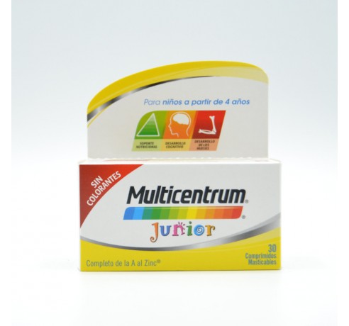 MULTICENTRUM JUNIOR 30 COMPRIMIDOS MASTICABLES Complejos multivitamínicos